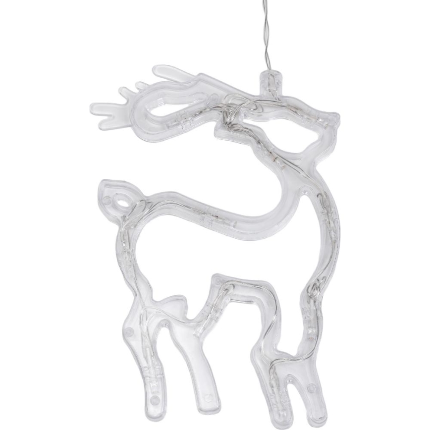 LED Decoração de Natal LED/3xAAA/branco quente rena