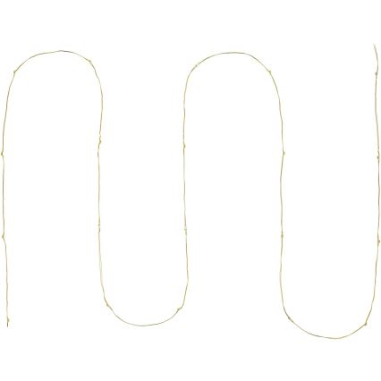 Guirlanda LED 20xLED/2xAA 2,3m — branco quente, iluminação acolhedora para decoração