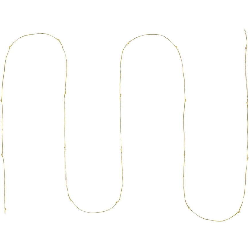 Guirlanda LED 20xLED/2xAA 2,3m — branco quente, iluminação acolhedora para decoração