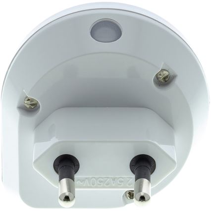 LED Iluminação de orientação para tomada com sensor LED/0,4W/230V 3000K branco
