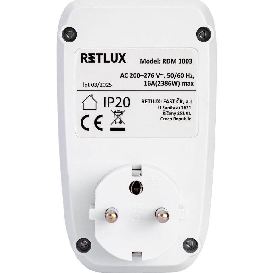 Medidor de consumo de energia elétrica 3680W/230V