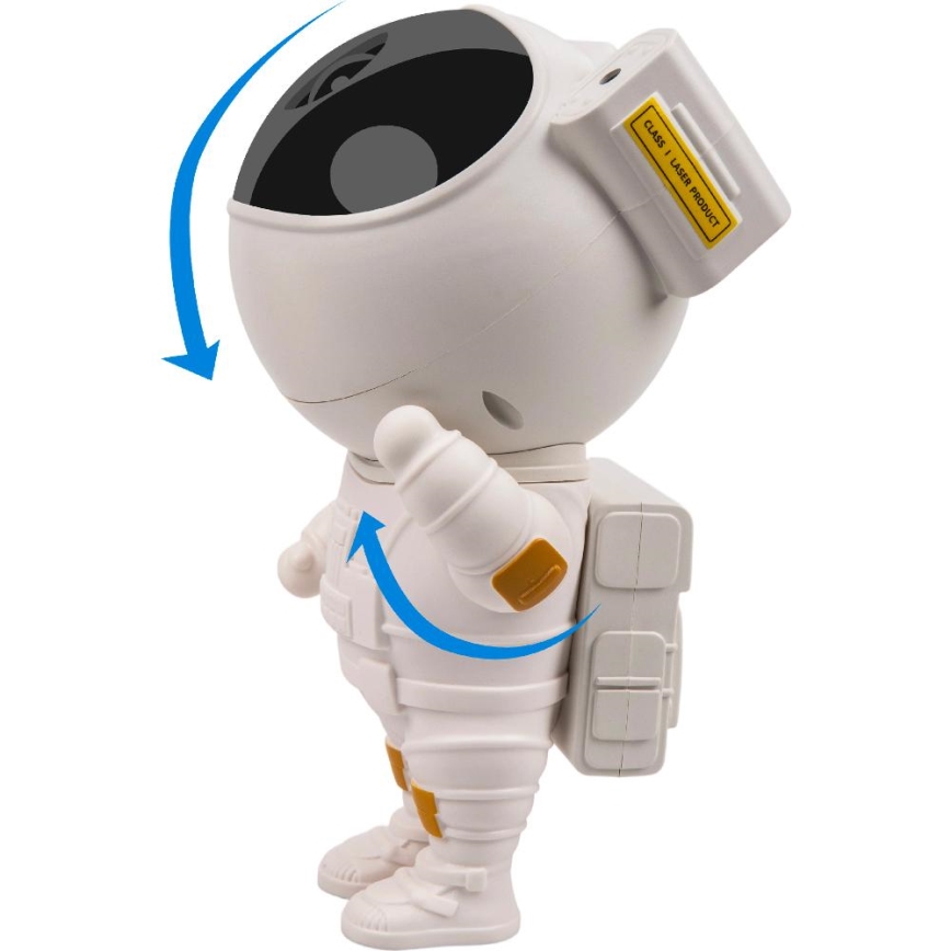 Retlux - Projetor LED infantil 230V astronauta 23,3 cm + controlo remoto