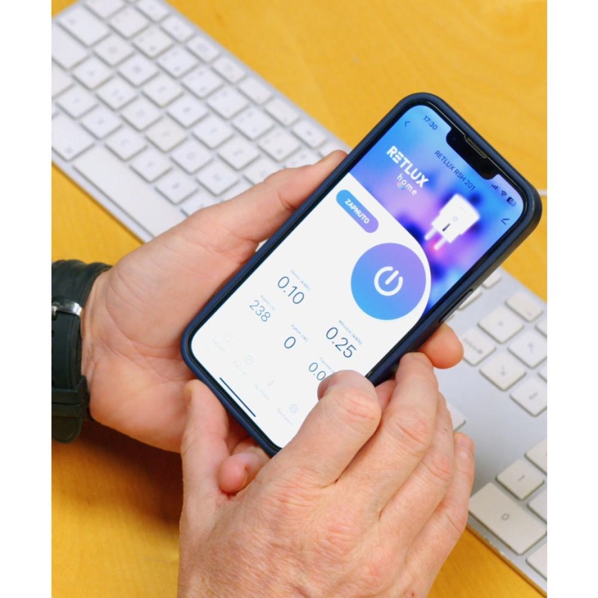 Tomada inteligente para exterior 3680W/230V/Tipo F SCHUKO/16A Wi-Fi IP44