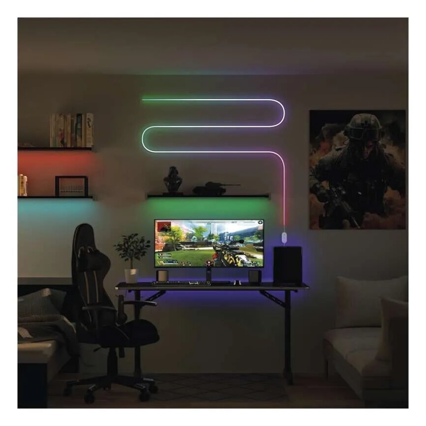 RGBIC Tira LED com regulação GoSmart LED/33W/230V 5 m Wi-Fi Tuya