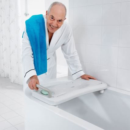 Ridder - Assento para banheira com alça 31x70 cm branco