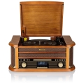 Roadstar HIF-1993D+BT- Hi-Fi com DAB/DAB+, toca-discos, leitor de CD e leitor de cassetes, 80W/230V + controlo remoto