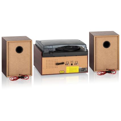 Roadstar HIF-8892 EBT - Sistema Hi‑Fi completo com gira-discos, leitor de CD e de cassete, 64W/230V + controlo remoto