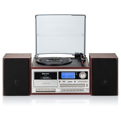 Roadstar HIF-8892 EBT - Sistema Hi-Fi com toca-discos, leitor de CD e cassete 64W/230V+controlo remoto