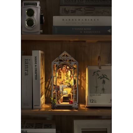 RoboTime - Casa LED  para livros Jardim casa 3D puzzle 2xAAA