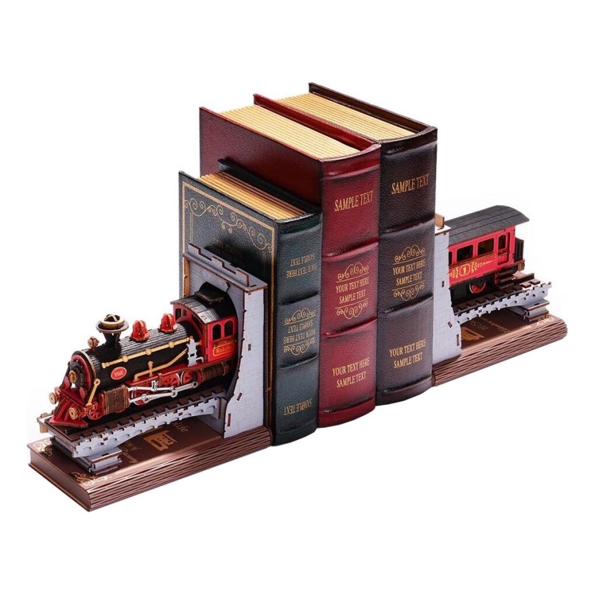 RoboTime - Puzzle 3D Travão para livros Comboio a vapor histórico