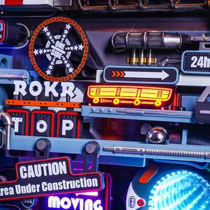 RoboTime - Puzzle mecânico 3D sobre carris de berlindes - Cidade do passado