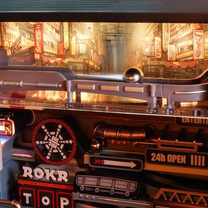 RoboTime - Puzzle mecânico 3D sobre carris de berlindes - Cidade do passado