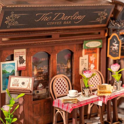 RoboTime - Quebra-cabeça 3D LED Suporte para livros Encontro na galeria com livros 2xAAA