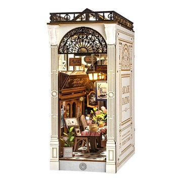 RoboTime - Quebra-cabeça 3D LED Suporte para livros Encontro na galeria com livros 2xAAA