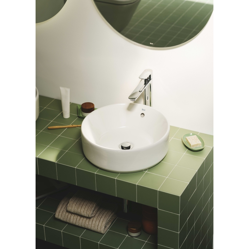 Roca A3270MJ000 - Lavatório de encostar GAP diâmetro 39 cm cerâmica/branco