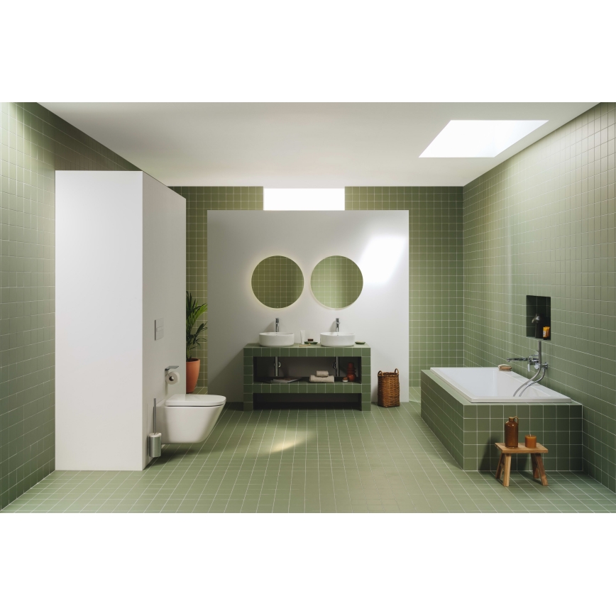 Roca A3270MJ000 - Lavatório de encostar GAP diâmetro 39 cm cerâmica/branco