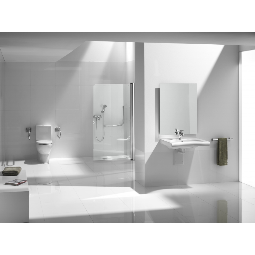 Roca A341242000 - Cisterna de descarga MERIDIAN com ligação inferior, cerâmica/branco