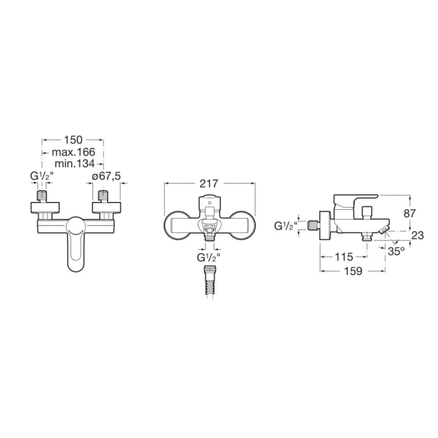 Roca A5A0209C00 - Misturadora de banheira L20 cromo brilhante