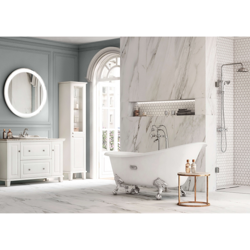 Roca A5A3A4BC00 - Misturadora para lavatório + válvula com transbordamento CARMEN 17,8 cm cromo brilhante