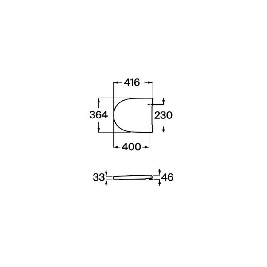 Roca A8012AC00B - Assento de sanita SoftClose MERIDIAN supralit/branco
