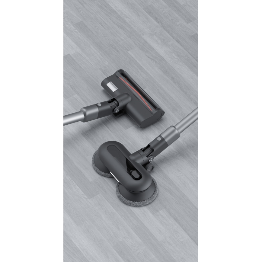 ROIDMI RI-X30VX - Aspirador de bastão 2em1 com LED ecrã e acessórios 435W/2500mAh cromado mate