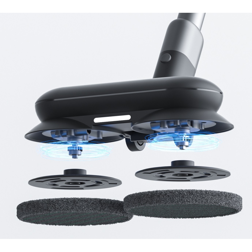 ROIDMI RI-X30VX - Aspirador de bastão 2em1 com LED ecrã e acessórios 435W/2500mAh cromado mate