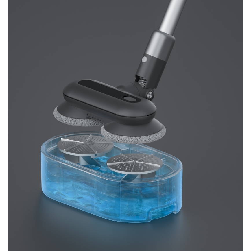 ROIDMI RI-X30VX - Aspirador de bastão 2em1 com LED ecrã e acessórios 435W/2500mAh cromado mate