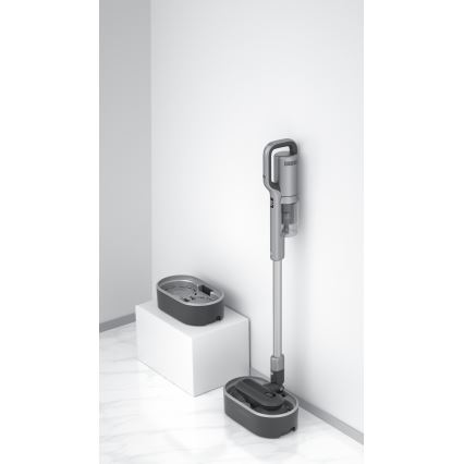 ROIDMI RI-X30VX - Aspirador de bastão 2em1 com LED ecrã e acessórios 435W/2500mAh cromado mate