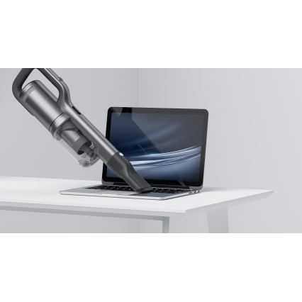 ROIDMI RI-X30VX - Aspirador de bastão 2em1 com LED ecrã e acessórios 435W/2500mAh cromado mate