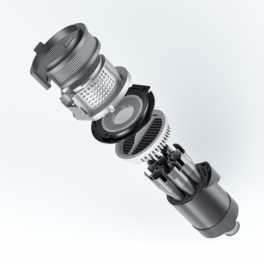 ROIDMI RI-X30VX - Aspirador de bastão 2em1 com LED ecrã e acessórios 435W/2500mAh cromado mate