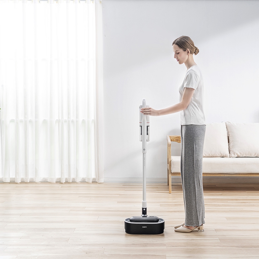 ROIDMI RI-X30VX - Aspirador de bastão 2em1 com LED ecrã e acessórios 435W/2500mAh cromado mate