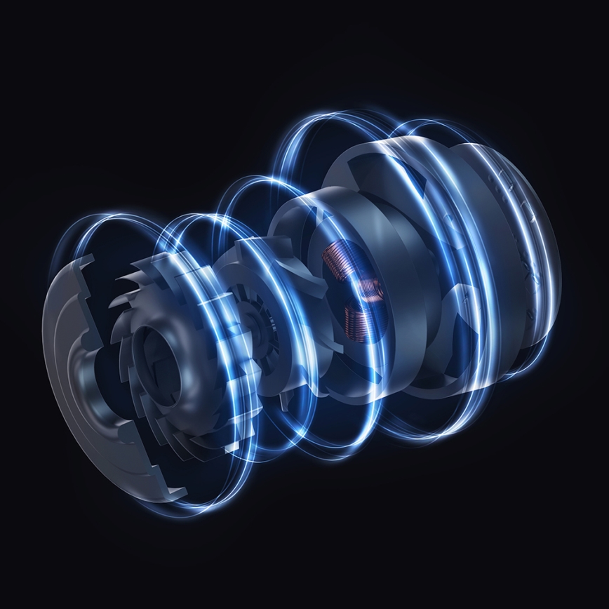 ROIDMI RI-X30VX - Aspirador de bastão 2em1 com LED ecrã e acessórios 435W/2500mAh cromado mate