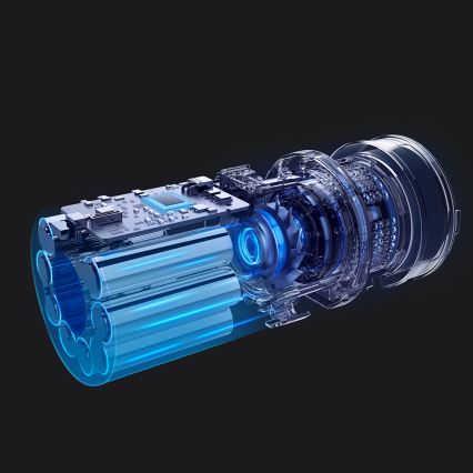 ROIDMI RI-X30VX - Aspirador de bastão 2em1 com LED ecrã e acessórios 435W/2500mAh cromado mate