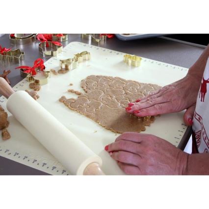 Rolo de madeira com silicone TORO 43 cm creme