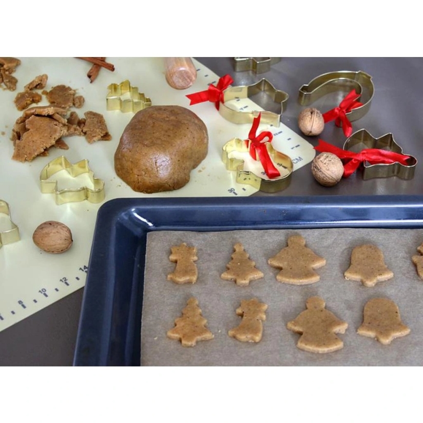 Rolo de massa em silicone TORO 52x42 cm, creme