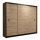 Roupeiro com portas deslizantes SAPHIRA 250x215 cm carvalho craft