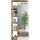 Roupeiro LENOR 91x209 cm branco/castanho