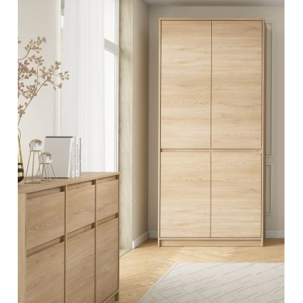 Roupeiro MIYABI 90x198x52 cm carvalho Cremona