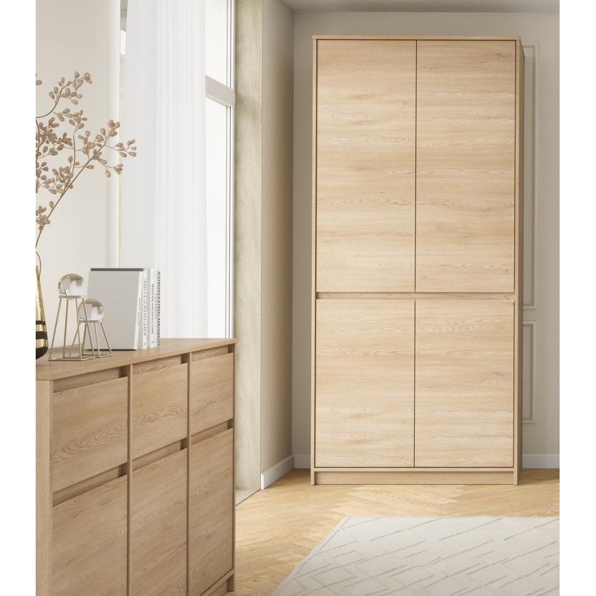 Roupeiro MIYABI 90x198x52 cm carvalho Cremona