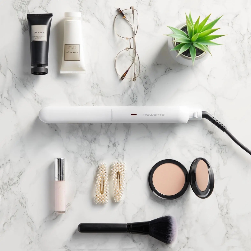 Rowenta - Alisador de cabelo OPTILISS branco