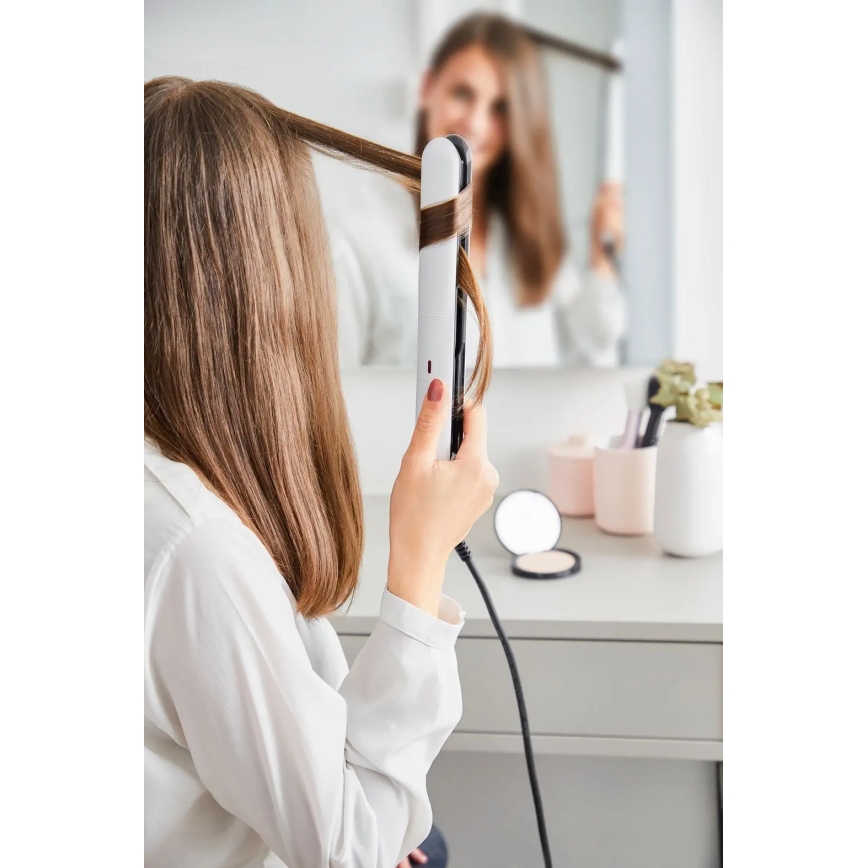 Rowenta - Alisador de cabelo OPTILISS branco