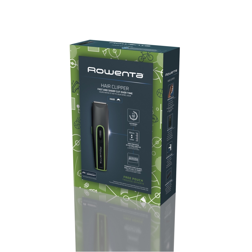 Rowenta - Aparador SPORT COLLECTION 600 mAh preto