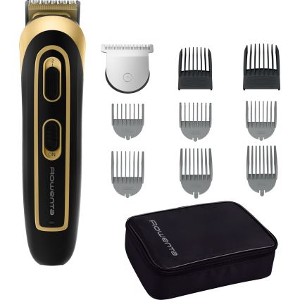 Rowenta - Aparador TRIM & STYLE 750 mAh preto/dourado