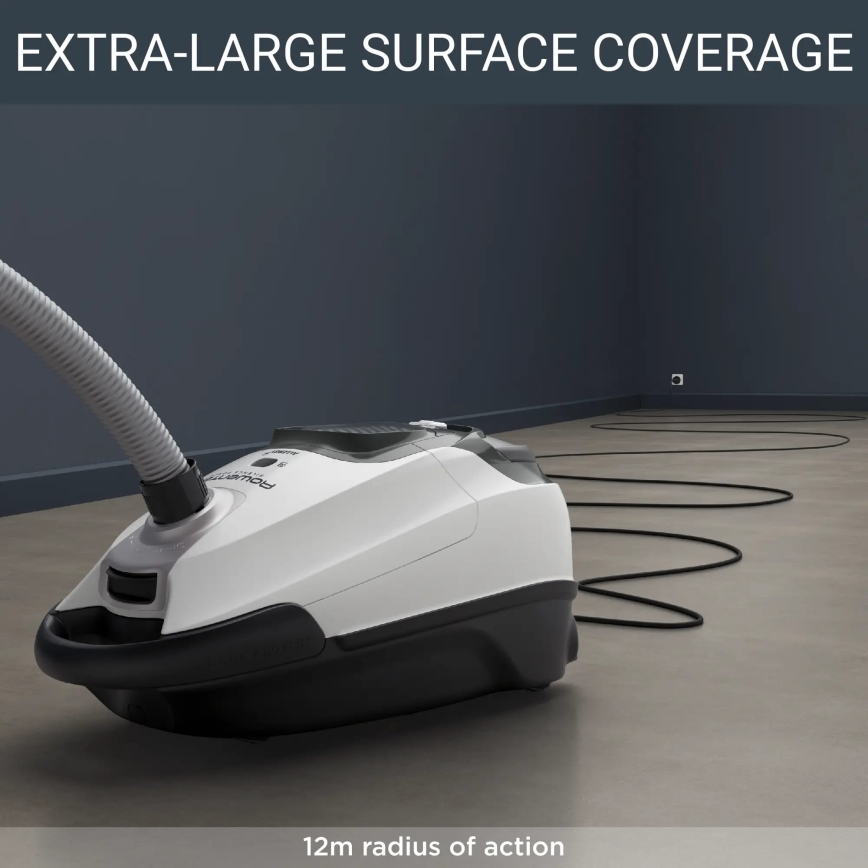 Rowenta - Aspirador com saco SILENCE FORCE ALLERGY+ 4,5l 400W/230V preto/branco