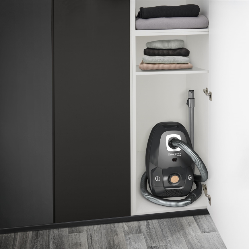 Rowenta - Aspirador com saco VERDE FORCE EFFITECH ECO TOTAL CLEAN 400W/230V preto