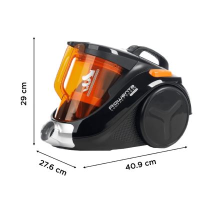 Rowenta - Aspirador sem saco COMPACT POWER 1,5l 750W/230V preto/laranja