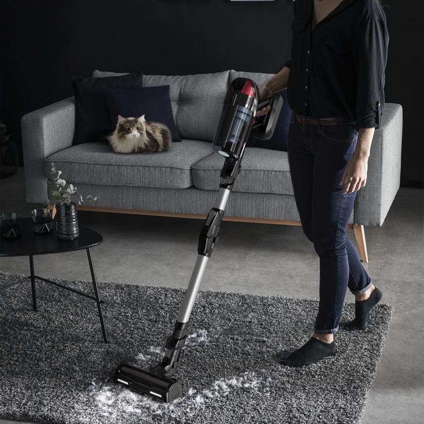 Rowenta - Aspirador vertical X-FORCE FLEX ANIMAL CARE 320W/25,2V preto 2000 mAh