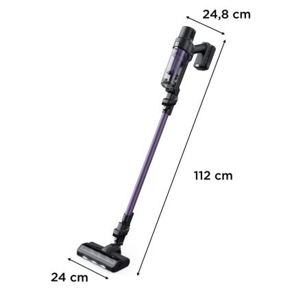 Rowenta - Aspirador vertical X-PERT 2em1 140W/18V 2500 mAh roxo