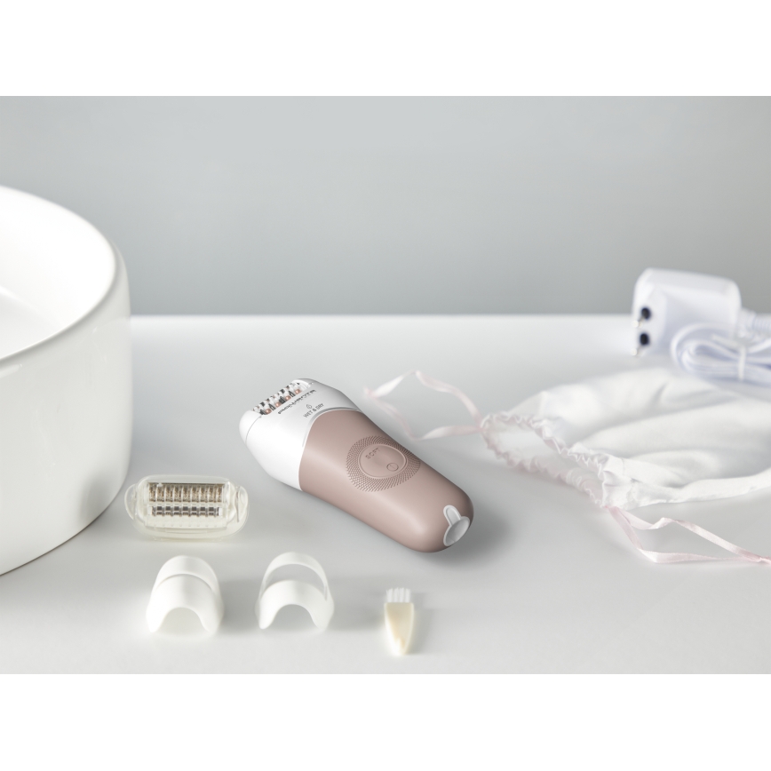 Rowenta - Epilador WET&DRY 4,5W/5V 600 mAh bege/dourado
