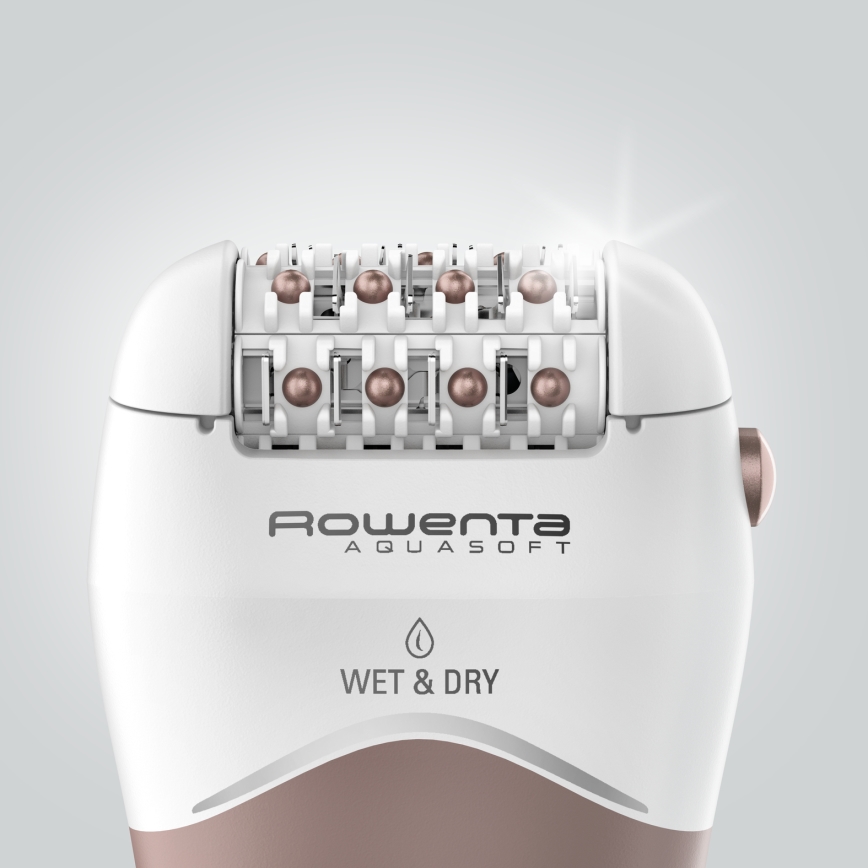 Rowenta - Epilador WET&DRY 4,5W/5V 600 mAh bege/dourado